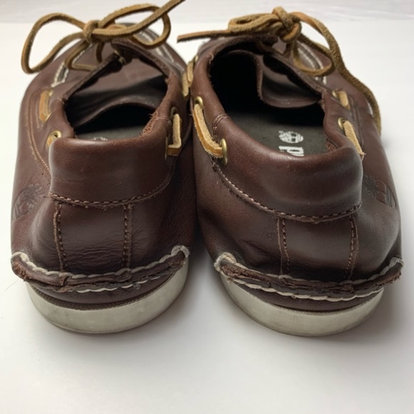 Timberland men's brown "boat shoes", size 10.5M - Picture 4 of 11